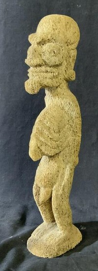 Nude Male Figural Coral Statue