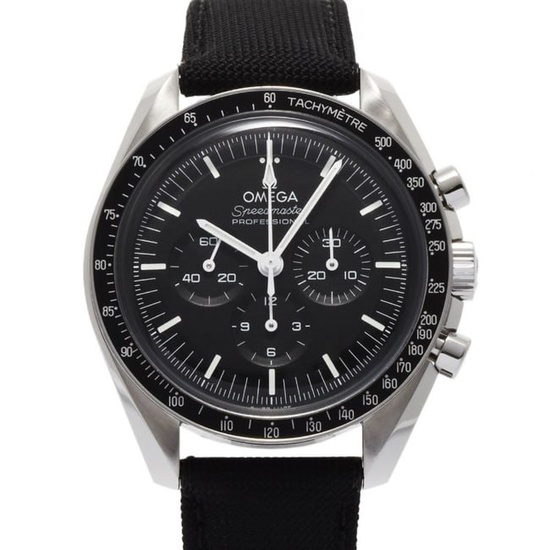 OMEGA Omega Speedmaster Moonwatch 310.32.42.50.01.001 Men's SS Watch Manual Winding Black Dial
