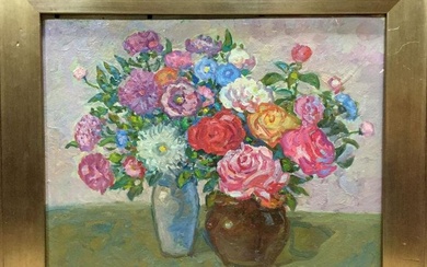 Oil painting Peonies Gaiduk Viktor Kirillovich