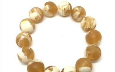 Outstanding Amber resin Bracelet made from Round Amber