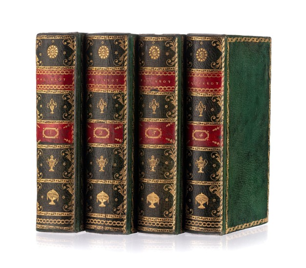PALISSOT Oeuvres de , Lecteur de S.A.S. Mgr. Le Duc d'Orléans. Paris, De l'Imprimerie de Monsieur, 1788. 4 vol. in-8° plein maroquin ver