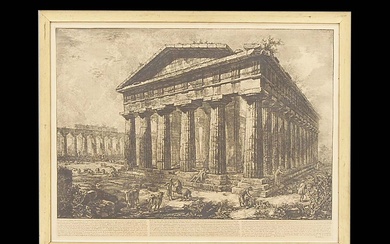 PIRANESI, GiovannI Baptista: Ansicht des Neptun-Tempels von Paestum