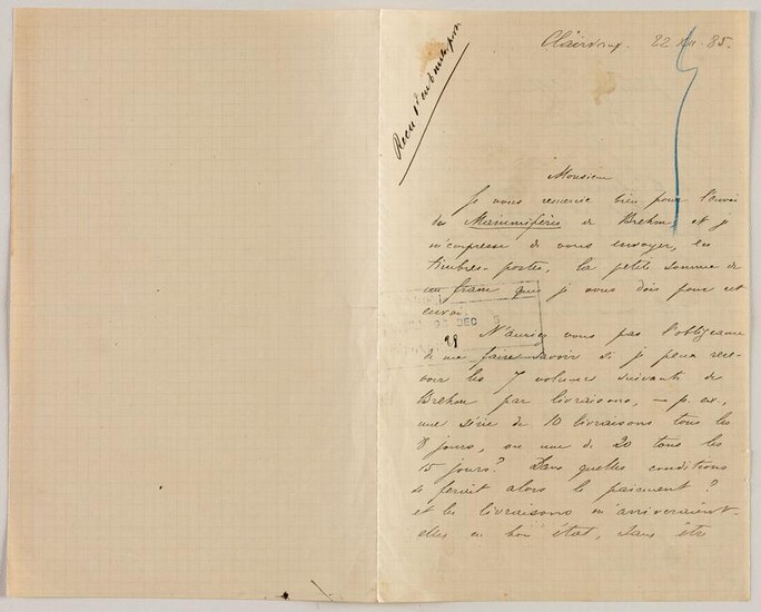 PJOTR ALEXEJEVITSCH KROPOTKIN: LETTER OF 12/22/1885
