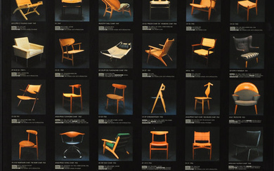 POSTER, offset print, Wegner, Limited, For the exhibition: The chair according to Hans J. Wegner.