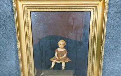 19TH C PORTRAIT OF A LITTLE GIRL
