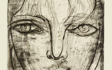 Pablo Picasso (1881-1973); Tête de face (Portrait de Marie-Thérèse de face);