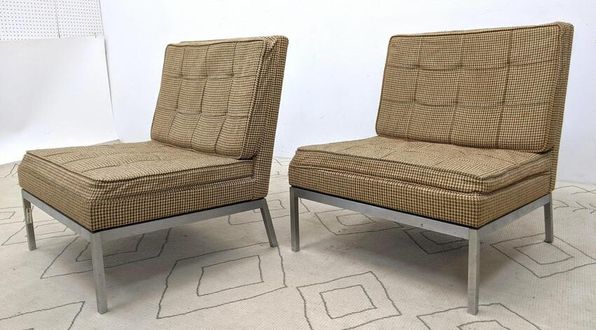 Pair Florence Knoll Lounge Chairs. Model no. 65