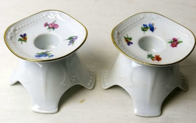 Pair of German Porcelain Candlesticks made by Mitterteich
