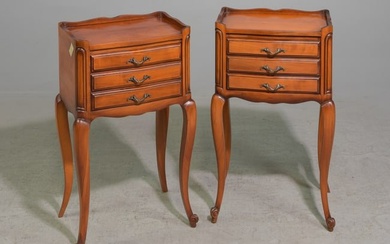 Pair of Louis XV Style Three Drawer Chests