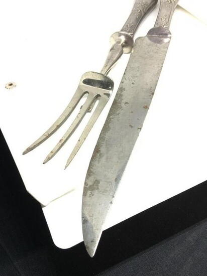 Parisian Vintage Carving Fork and Knife, France