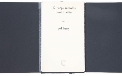 Pol BURY (1922-2005), "17 corps ramollis dont 1 vêtu", portfolio