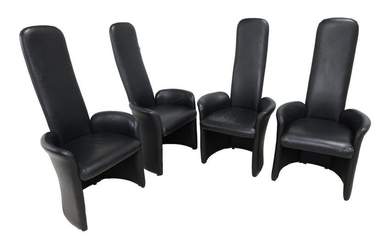 Post Modern High Back Dining Chairs-4