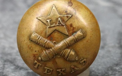 Pre-Civil War Period Republic of Texas Light Artillery Coat Button
