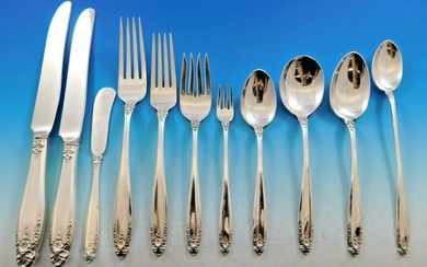 Prelude by International Sterling Silver Flatware Set Dinner Service 145 pieces