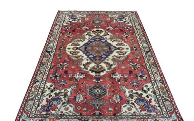 Pure Wool New Persian Hamadan Hand-Knotted Oriental Rug