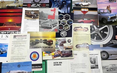 Quantity of Mini and MG Sales Brochures Offered without reserve