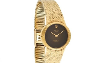 ROLEX, A LADIES CELLINI WRIST WATCH in 18ct yellow