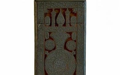 1800 Persian carved wooden Etching block