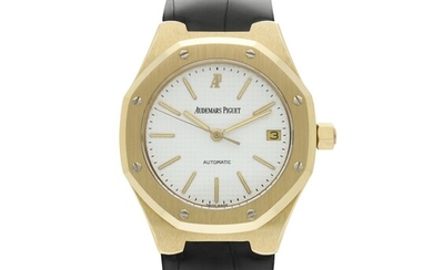 Reference 14800AB Royal Oak A yellow gold automatic wristwatch with date, Circa 1995