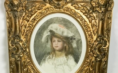 Renoir Print in Ornate Gilt Frame