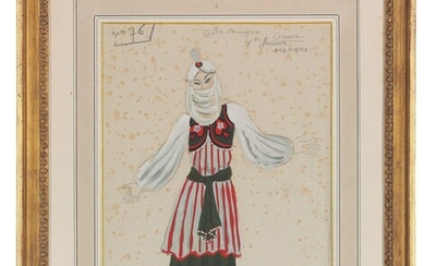 Roger Chapelain-Midy (French, 1904-1992), Costume design for Ginevra