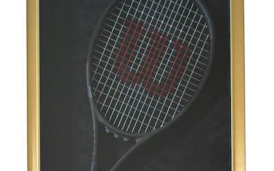 Roger Federer Racket Used in the US Open in 2018. Signed at the handle, official product.