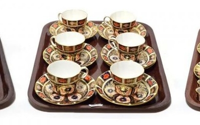 Royal Crown Derby Imari pattern tea and coffee wares, including...