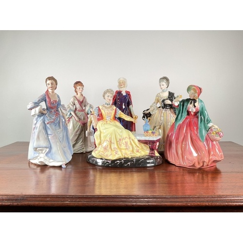 Royal Doulton: a collection of six figures comprising "Lucre...
