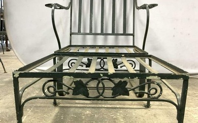 SALTERINI MT VERNON MAPLE LEAF Iron Chair Ottoman