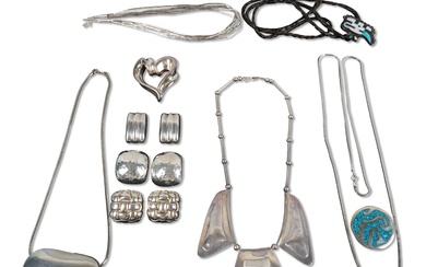 SILVER AND COSTUME JEWELRY ITEMS