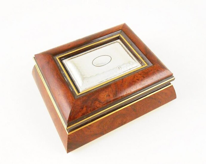 Sagni Trinket Box With Sterling Silver Lid