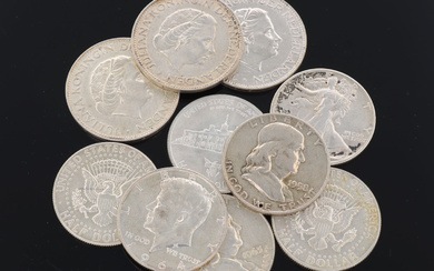 Silbermünzen - USA/Niederlande