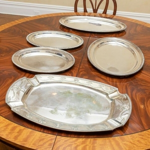 Silver Plated Trays - Five