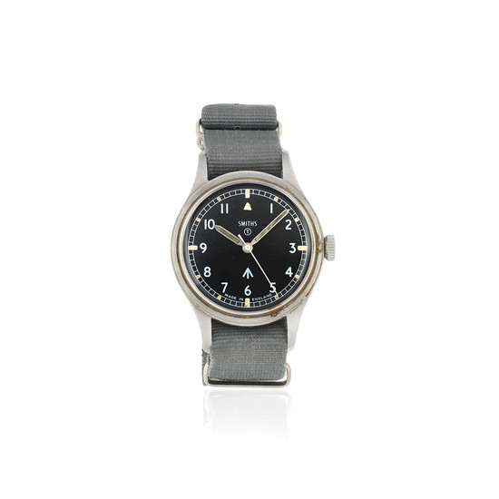 Smiths. A military stainless steel manual wind wristwatch issued to the British Army