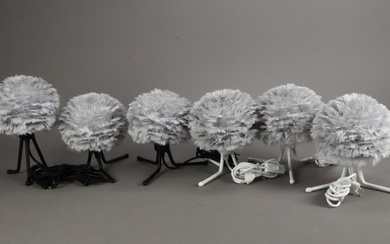 Søren Ravn Christensen for Umage. Six table lamps model Eos micro tripod, gray (6)