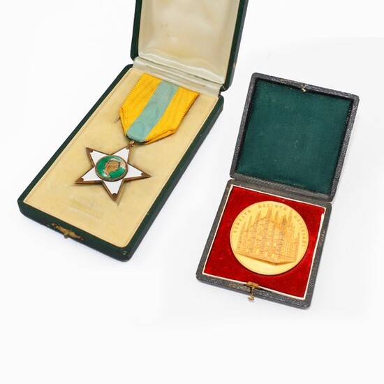 TWO METAL MEDALS