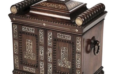 Table Cabinet. Regency rosewood table cabinet