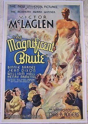 The Magnificent Brute (1936) US 1SH Movie Poster LB
