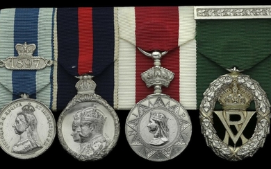 The unique and exceptional group of four awarded to Lieutenant-Colonel Sir R. R. Holmes, K.C.V....