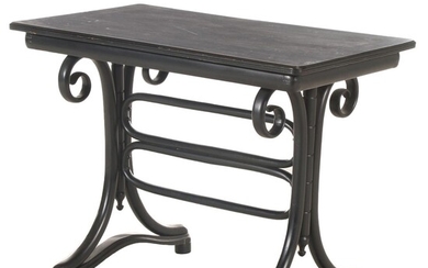 Thonet Style Ebonized Bentwood Side Table