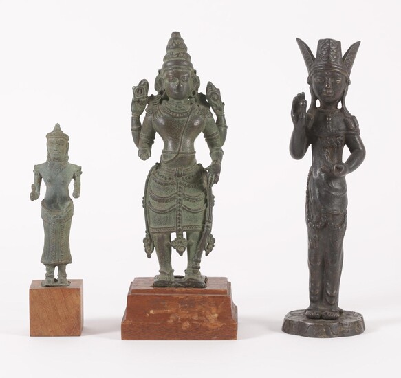 Three Asian Bronze Figures, 12th Century and later FR3SHLM