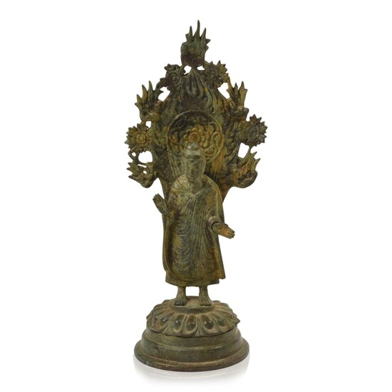 Tibetan Bronze Bodhisattva Sculpture.