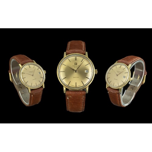 Tissot Seastar Gent's 18ct Gold Mechanical Wrist Watch, circ...