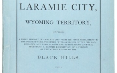Triggs, J.H. | A rare imprint offering a frank history of Laramie in its turbulent days
