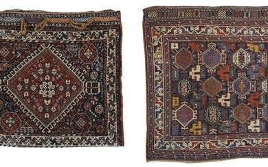 Two South Persian Trappings - Qashgai Bag, ca. 1925; 1