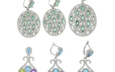 Two sets of gem-set jewellery