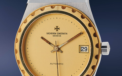 Vacheron Constantin, Ref. 46003/411 A very rare and well-preserved stainless steel and yellow gold wristwatch with date, bracelet, certificate of origin and presentation box