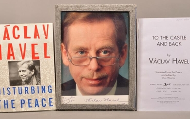Vaclav Havel 2 Signed Books + Signed Photo