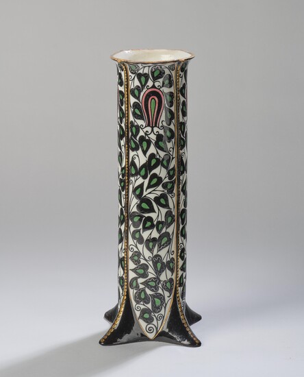 A vase, probably by Franz Staudigl, Carl Klaus and Charles Gallé, Ernst Wahliss, Turn, Vienna, c. 1911/12