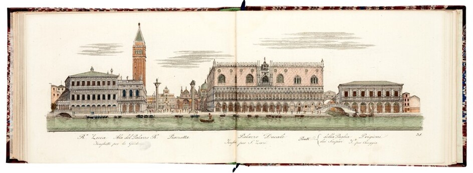 Venice, a collection of 3 plate volumes, late eighteenth and early nineteenth century